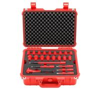Set VDE cacciaviti, cricchetti, bussole e pinze isolate (47 pezzi)