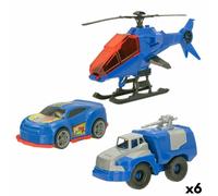 Set veicoli Colorbaby 20 x 12 x 8,5 cm 6 Unità 3 Pezzi Poliziotto