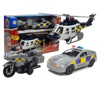 Set veicoli della polizia con luci e suoni