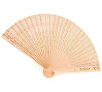 SET VENTAGLI MATRIMONIO IN LEGNO INTAGLIATO WEDDING VENTAGLIO SPOSA VINTAGE