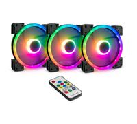 Set ventola Argus RS-14 3x 140mm RGB, RF