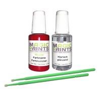 Set Vernice Idoneo per Triumph Moto, Cfa / Bec Pimento Rosso + Trasparente