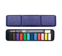 Set Vernici Acquerello Solido Portatile Con Penna A Pennello Per Acqua 18/12/24 Pigmenti Acquerello Solido Colore Per Materiale D'arte Per Pittura Per Principianti Per Artisti