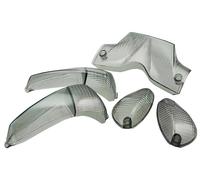 Set vetri frecce e fanalino STR8 Gilera Runner dopo 2003 nero