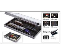 Set Vetrina ALU Compact Con 3 Scomparti 275x57x40mm Safe 5614 295x203x45mm
