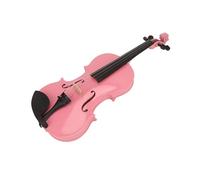 Set Violino Acustico 4/4 Bambini Adulti Principianti Starter Kit Cecilio Strumento per Violino con Scatola Colofonia Spalliera Mixer Corde Adesivo per Tastiera (rosa)