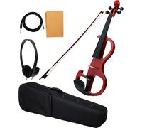 Set Violino Elettrico Principianti 4/4 Cavo Custodia Archetto Cuffie Naturale