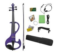 Set Violino Elettronico 4/4 Per Principianti Adulti Per Suonare Strumenti A Corda Opzionali Violino Elettronico (Color : Purple)