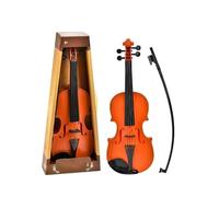 Set Violino in Legno Massello Giocattolo di simulazione di strumento a corda, violino regolabile per principianti W2S6(A)
