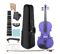 Set Violino in Legno Massello Set violino 4/4 adatto a principianti viola con spalliera per archetto in scatola(4-4 violin set)