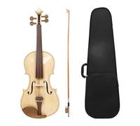 Set Violino in Legno Massello Violino acustico 4/4 in abete rosso di dimensioni standard per principianti/professionisti con archetto e custodia, tastiera in legno di giuggiolo e piroli di accordatura