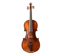 Set Violino in Legno Massello Violino V02 per principianti, colori retrò scuro/rosso lucido, abete rosso massello, acero con custodia in tela, disponibile nelle misure 4/4-1/8(Retro 4-4 Size)