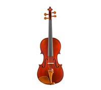 Set Violino in Legno Massello Violino V02 per principianti, colori retrò scuro/rosso lucido, abete rosso massello, acero con custodia in tela, disponibile nelle misure 4/4-1/8(Glossy 4-4 Size)