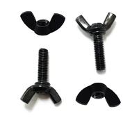 SET VITERIA A FARFALLA - VITE 10x25 + DADO M10 - ZINCATURA NERA