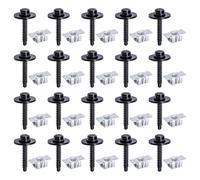 Set viti con clip per dado a U, confezione da 20, A | Hardware della testa della rondella per montaggio a pannello, riparazione finiture, lavori alloggiamento