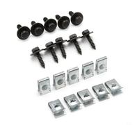 Set Viti e Dadi a U per Sottopancia Auto 20pz | Include 10 viti esagonali e 10 clip a U, ideale per fissaggio e per sicuro di pannelli