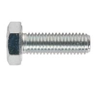 Set Viti HT Sealey SS1030 M10 x 30Mm 8.8 Zincato DIN 933 Confezione Da 25