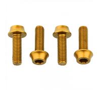 Set Viti Portaborraccia Oro Alluminio 4pz Leggere Accessori Bici