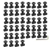 Set Viti Ricambio M5/M4 da 300 Pezzi, Compatibili con Attacco per Guida, con Viti Autobloccanti, Chiave e Dadi, Minuteria per Sistemi di Guida Standard(M5)