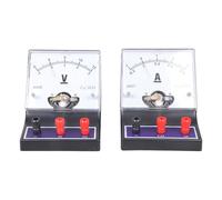 Set voltmetro e amperometro amperometro analogico da laboratorio per esperimenti sui circuiti in fisica Amperometro
