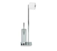 Kela 22490, Accessorio per WC, Portascopino e portarotolo di Carta igienica, 'Style', Metallo Cromato, 71 cm, Metal, Silver, One Size