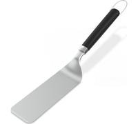 Weber Set di 2 spatole per grigliare, in acciaio inox, con bordo frontale smussato per un facile scorrimento sotto il cibo - argento/nero (3400424)