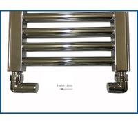 Set Winkeleck-Regelventil & Winkeleck-Absperrventil per Radiatore da Bagno