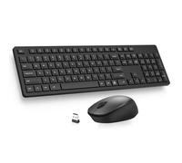Set Wireless con Tastiera e Mouse K786 Nero