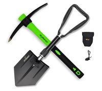 Set Xforst: Pala Pieghevole KS1 & Mini Piccone PF400 - Set Indispensabile per Giardinaggio, Campeggio e Sopravvivenza