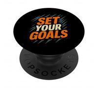 Set Your Goals Motivational Citazione Grafica PopSockets PopGrip Adesivo