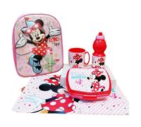 Set Zainetto Scuola 3D Minnie Rosa con Luce Led Porta Merenda Borraccia Asilo