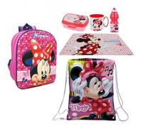 Set Zainetto Scuola Minnie Mouse Music Disney Zaino 3D asilo 6pezzi