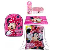 Set Zainetto Scuola Minnie Mouse Selfie Disney Zaino in 3D asilo 5pezzi