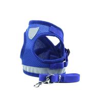 Set Zaino E Guinzaglio Gatto Cane Cani Gilet Accessori For Cani | Anelli a D in metallo, collegano saldamente il guinzaglio for una trazione affidabile(Blue,XL 7.5Kg-10Kg)
