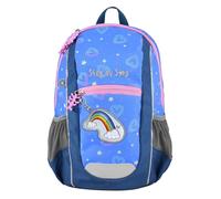 Set zaino KIGA Maxi, con scomparto interno separato, mini zaino ergonomico con cintura toracica regolabile in altezza, per Kita, asilo e tempo libero, dai 3 anni in su, 10 l, Rainbow Lui - Lilla-blu,