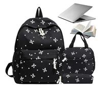 Set zaino per bambini con design a , zaino casual con astuccio | Borsa da viaggio per la scuola, per viaggi, escursioni, campeggio, attività all'aperto, università, sport, vacanze
