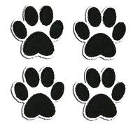 Set Zampa del cane - Toppe termoadesive Patch Toppa ricamate, misura: 3,6 x 3,6 cm