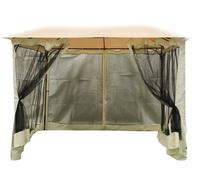 SET TELI ZANZARIERA PER GAZEBO 3x3MT colore nero