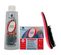 SET ZERO STRESS, Anti-Caduta: Shampoo 300ml + Confezione Da 12 Fiale Monodose Con Applicatore 12x6ml + Spazzola Per Capelli, Con Impugnatura Ergonomica