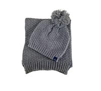 Set zuccotto e sciarpa da uomo Navigare grigio