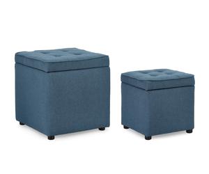 Set2 Pouf Cont. Derrick Blu