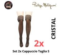 SET2X Autoregg_ Calza Velata 30/den, Cristal Bas Jarrettiere- Ph/Matignon G/Lady