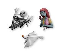 Grupo Erik Set 3 Calamite Frigorifero Nightmare Before Christmas 3D - Magneti Decorative da Frigorero in PVC, Set Calamite per Bambini e Fan (5x6 x2 cm)