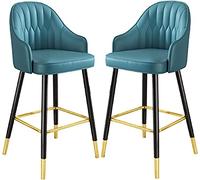 Seta da Barra 65/75 cm Altezza con Poltrona di Sessi Falsato in Pelle con Sofisticata Tesa Laterale