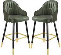 Seta da Barra 65/75 cm Altezza con Poltrona di Sessi Falsato in Pelle con Sofisticata Tesa Laterale