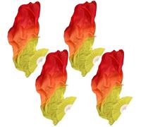 Seta Dance Prop 70.9 in/1.8 M, Dancing 4 Pcs Silk Fans per, Long Dance Fans colori sfumati con, adorazione danza fan bandiere per, ideale per competizioni spettacoli e