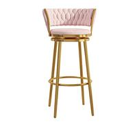 Seta di Sette Stool Gold Velvet con Impianto Metallico e Retrovisori Tridimensionali per Casa, Kitchen e Salone da Ristorazione