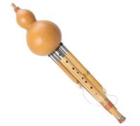 Seta Di Zucca A Nove Fori Di Ampia Gamma Strumento Di Seta C/B-flat/F/G/cucurbita Seta Di Cucurbita Per Lo Studio E L'esame Dei Bambini Flauto Di Cucurbitacee (Color : Wood_B flat)