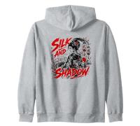 Seta E Ombra Giapponese Geisha Samurai Stile Felpa con Cappuccio