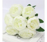 Seta Fiore Europeo Bouquet Artificiali Vivid Rosa Peonia Pianta Decor Nuovo